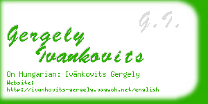 gergely ivankovits business card