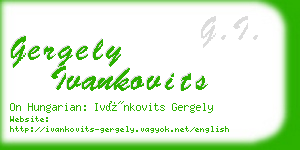 gergely ivankovits business card